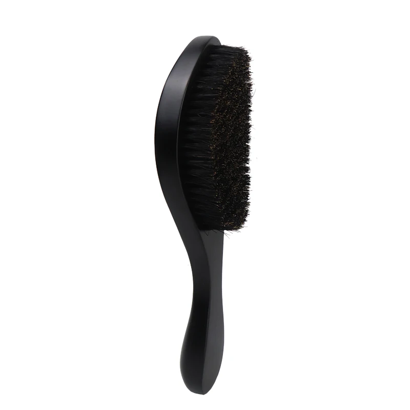 Männer Afro Pro Wave Brush Curve 360 Wave Brush Borsten und Nylon Bart-Styling-Bürste – Detail 9