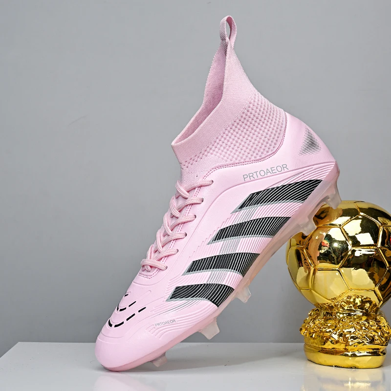 

New Men Football Boots Comfortable Professional Soccer Shoes Non-Slip TF/FG Match Boys Sneakers Ankle Sports Shoes Unisex