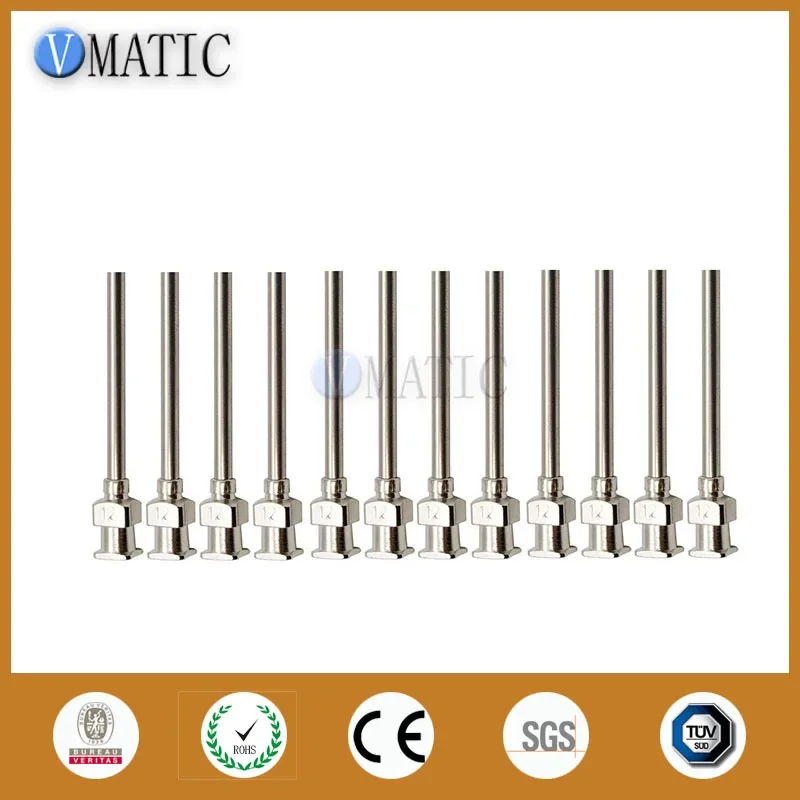 Professional Grade 12G Stainless Steel Needles (12 Pcs, 1 Inch/25mm) - Durable Hypodermic Needles with Free Shipping
