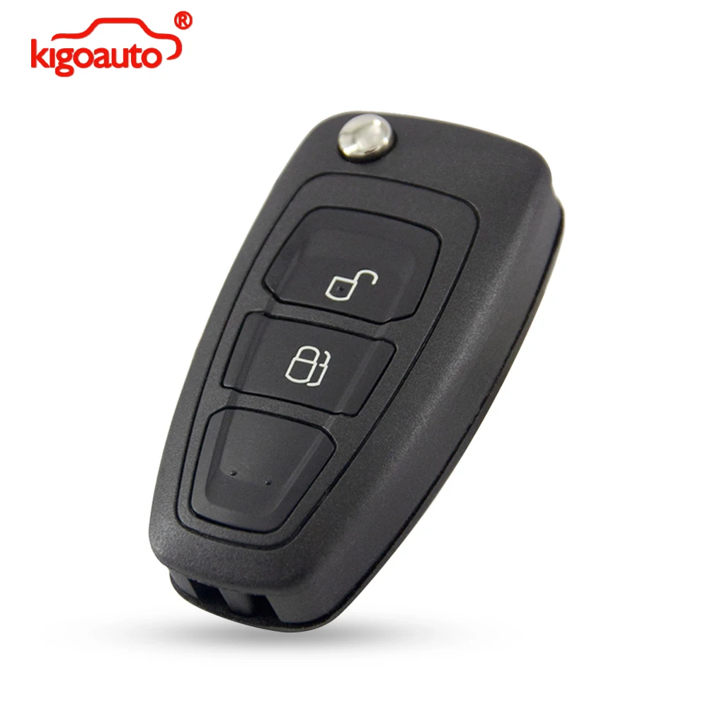 Kigoauto Klappbarer Fernbedienungsschlüssel 2/3 Tasten 434MHz FSK 4D63 ID46 ID49 für Ford Mondeo Focus Ranger Transit Custom Connect S-Max C-Max – Detail 4