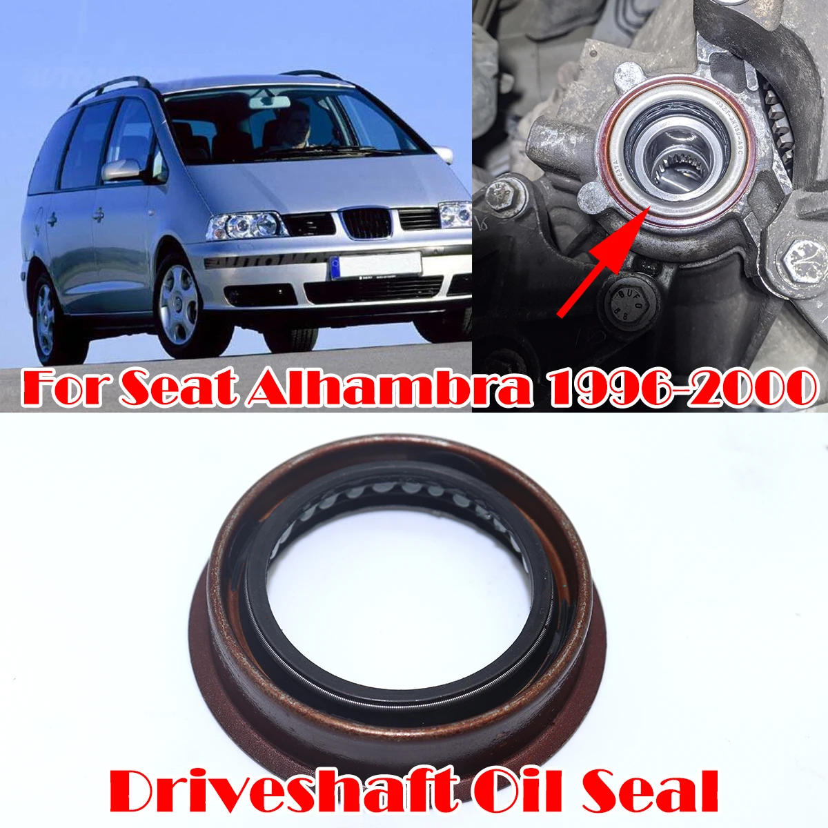 

Car Half Shaft Oil Seal For Seat Alhambra 6756195 Auto Transmission Drivetrain Replace Parts Leak-Proof 1996 1997 -2000