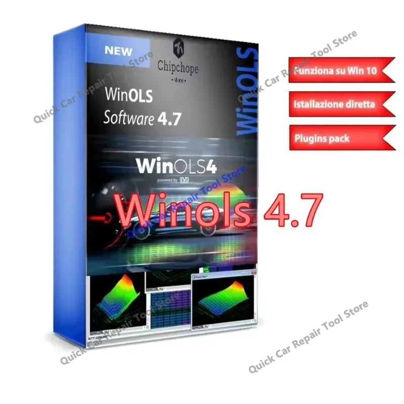 Программное обеспечение Winols 4.7 для авторемонта (версия 2026) для Windows 10/11/2025 с последней версией Alldata 10.53, включая инструмент для диагностики автомобилей