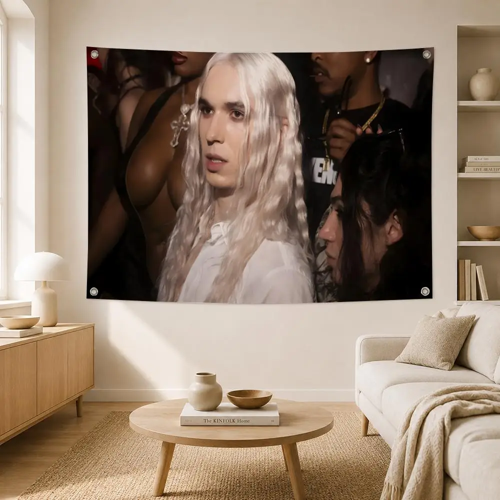 Rapper 2hollis Flags Home Yard Garden Wall Hanging Flag Indoor Outdoor Banner Decor for Patio Backdrop Art