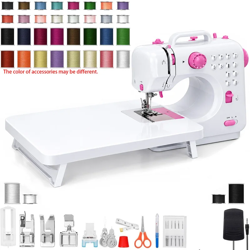 Electric sewing machine, suitable for beginners, built-in 12 stitches, used for manual repair, light and fast repair of fabrics.