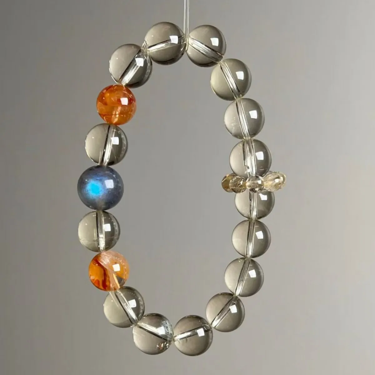 

Natural citrine bracelet women's lucky bracelet original niche design