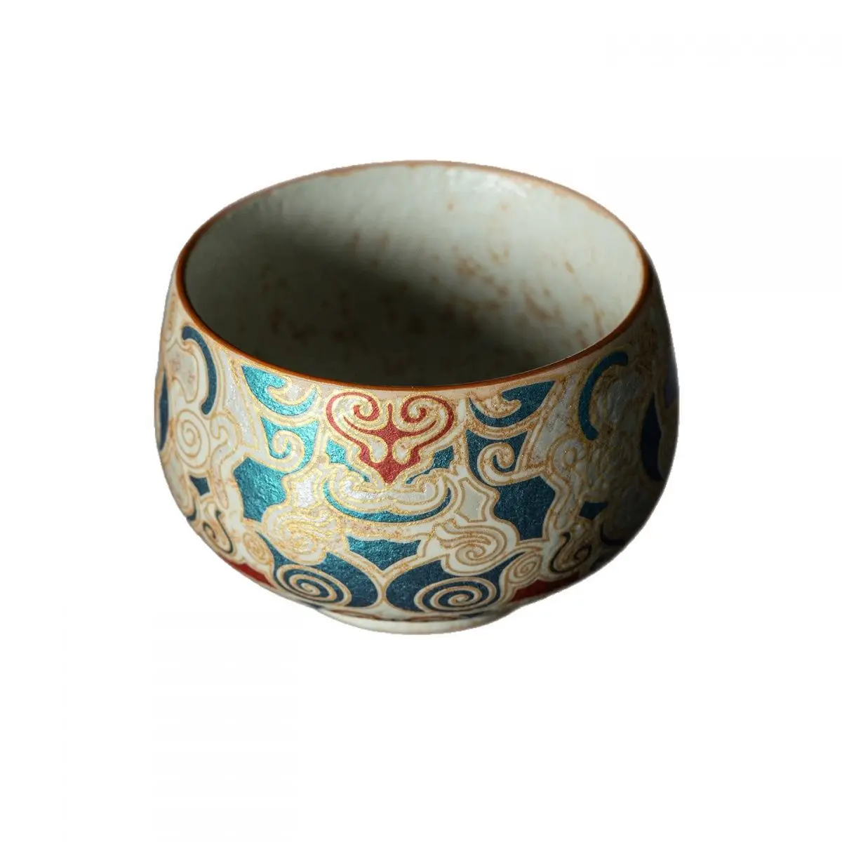 

Master Song Puyangye's Hand-Painted Forbidden City Dunhuang Cultural And Creative Firestone Red Zen Tea Master Cup Gift Box Set