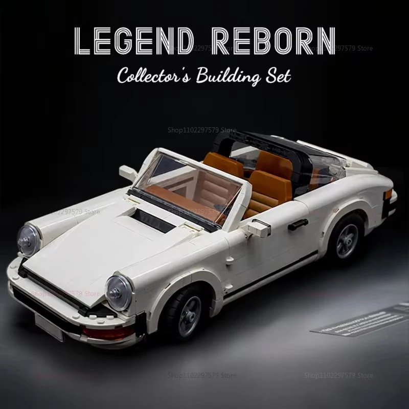 Juego de bloques de construcción de carrera clásicos 2 en 1, 1458 Uds., colección de modelos de vehículos, coches de ladrillos, juguetes para adultos y adolescentes, regalo de Navidad