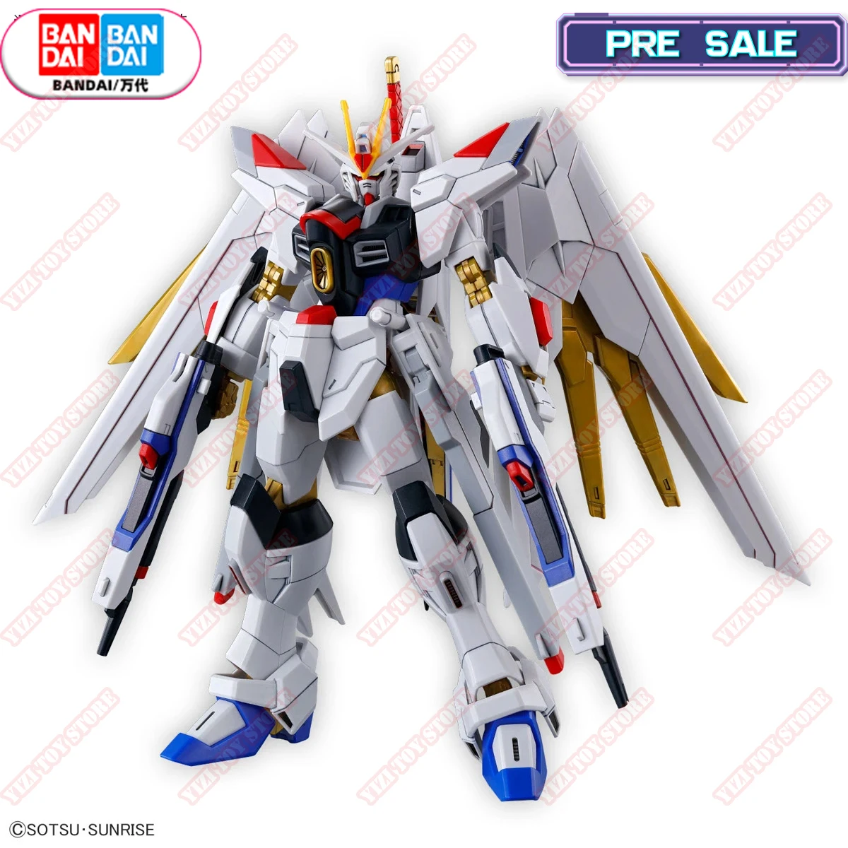 

Оригинальные фигурки BANDAI HG Gundam SEED FREEDOM MIGHTY Страйк Фридом 1/144 в сборе, аниме Модели Игрушек