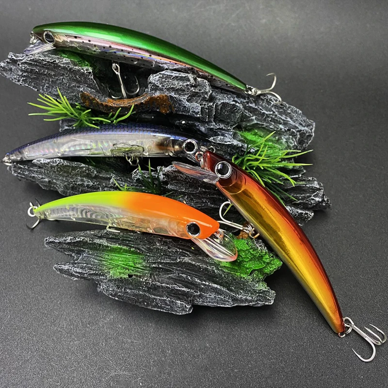Señuelo Minnow flotante para agua salada, trucha y lubina – Jerkbait - imagen 5