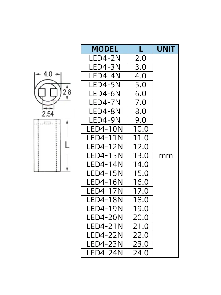 Plastic Fastener LED Lamp Holder Light Emitting Diode Support Spacer Insulation Column round Nylon Sleeve