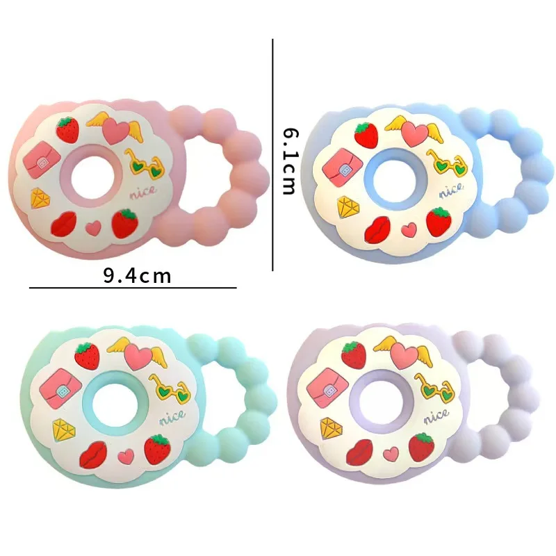 2/5 قطعة الحيوان سيليكون الخرز BPA الحرة الطفل عضاضة الحيوان الوليد التسنين لعبة DIY بها بنفسك مصاصة سلسلة إكسسوارات عقد #2