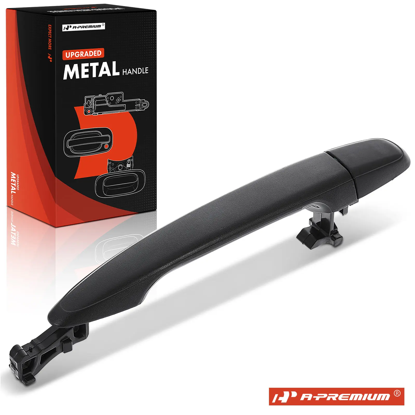 A-Premium Upgraded Metal Exterior Door Handle for Toyota Camry 07-11 Tacoma 05-15 Highlander 08-17 Sienna 04-10 Lexus RX330