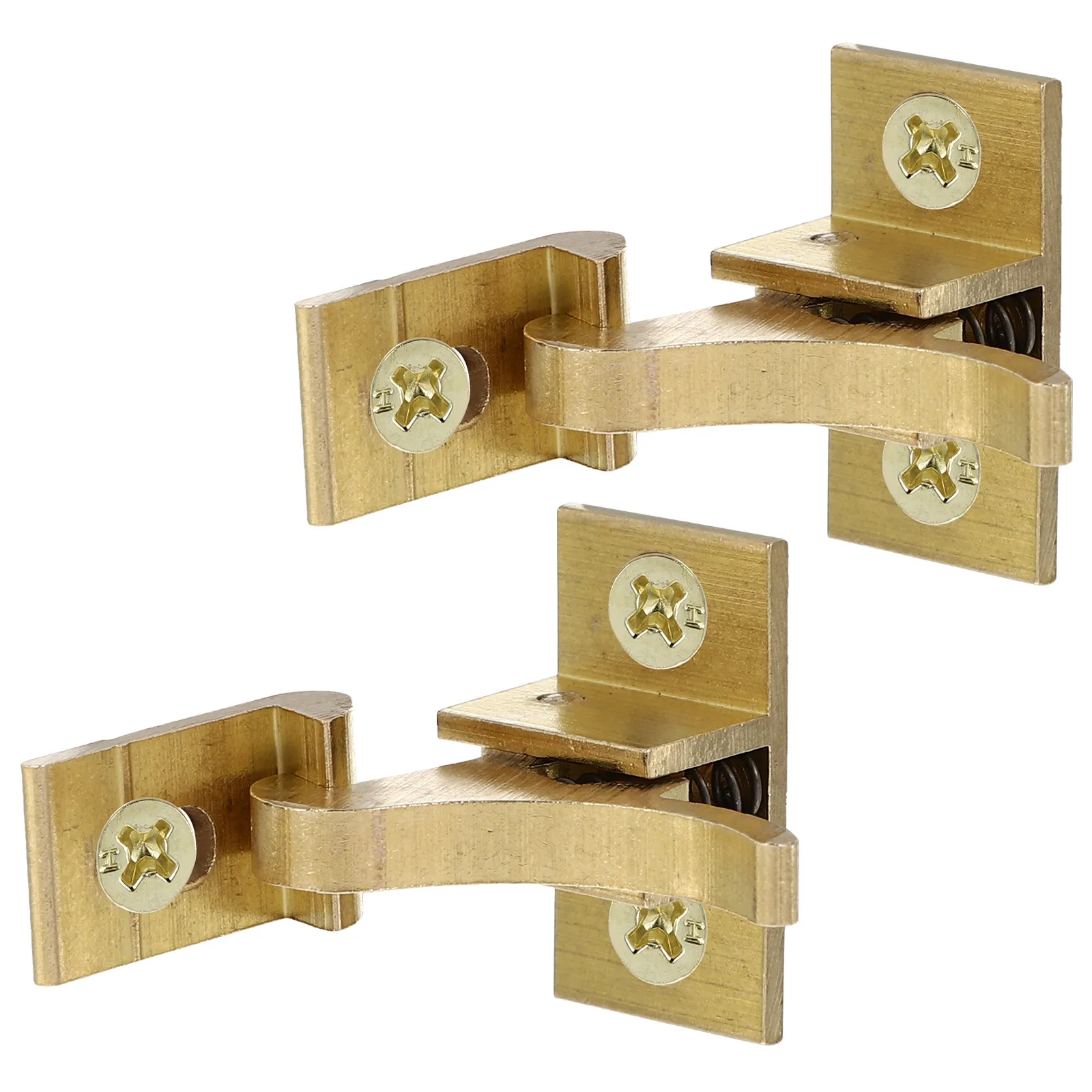 2Pcs Solid Brass Elbow Latches Locks Heavy Duty Cabinet Door Elbow Latches for Windows Doors Commercial Institutional Furniture