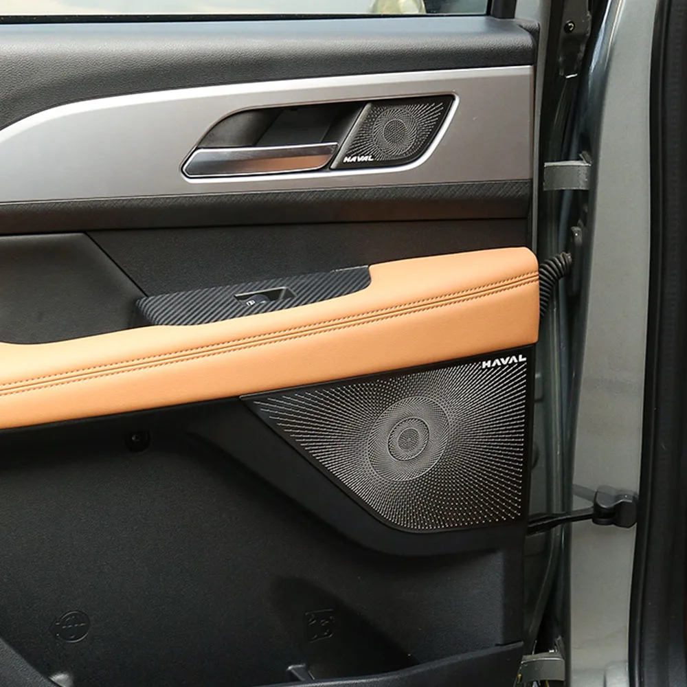 

Крышка звукового сигнала двери автомобиля для GWM Haval H5 2023-2025, товары для модификации интерьера из нержавеющей стали, внутренняя ручка, крышка звукового сигнала