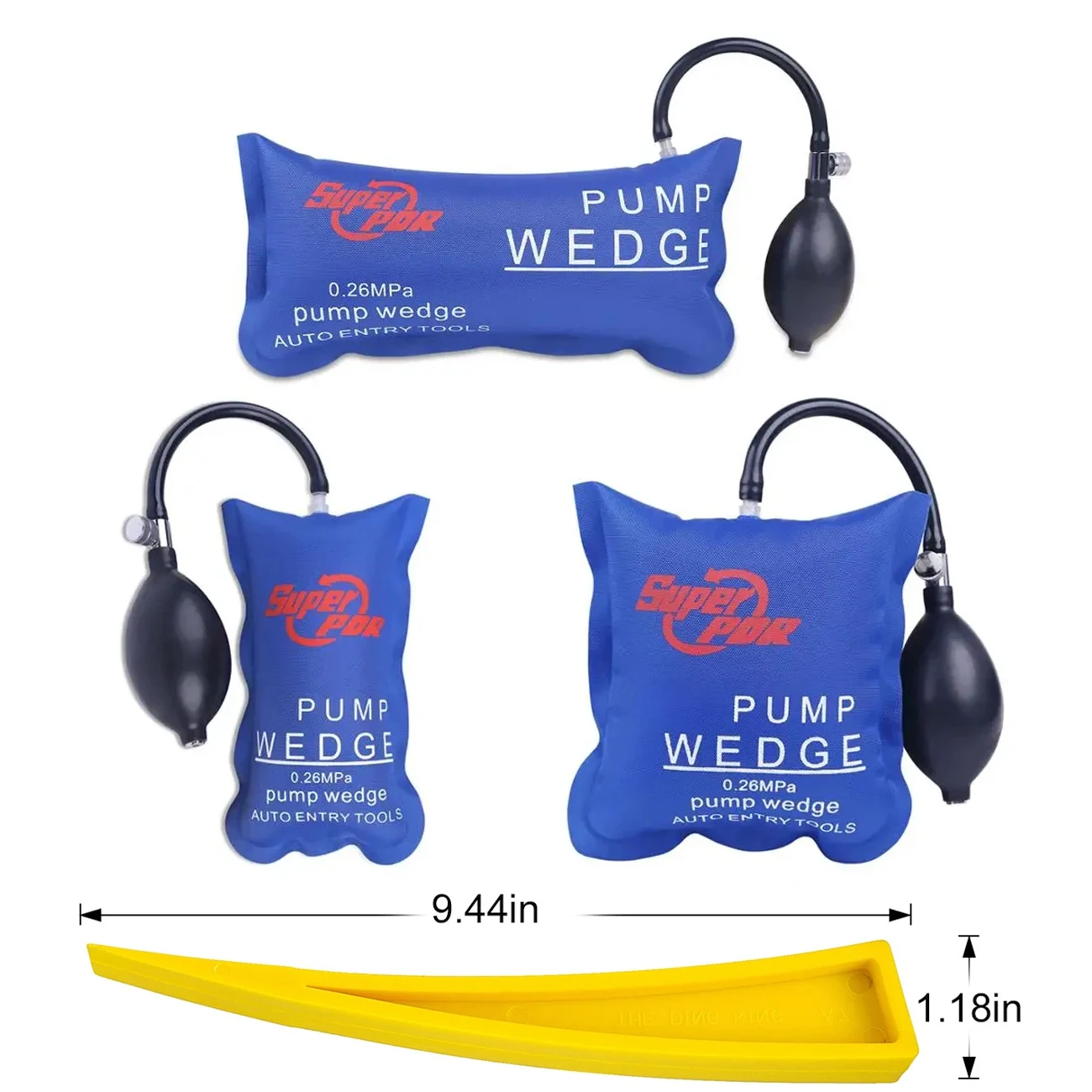 

Super PDR Pump Wedge Locksmith Tools Air Wedge Lock Opening Tools Lock Pick Set Automotive Auto Entry Tools