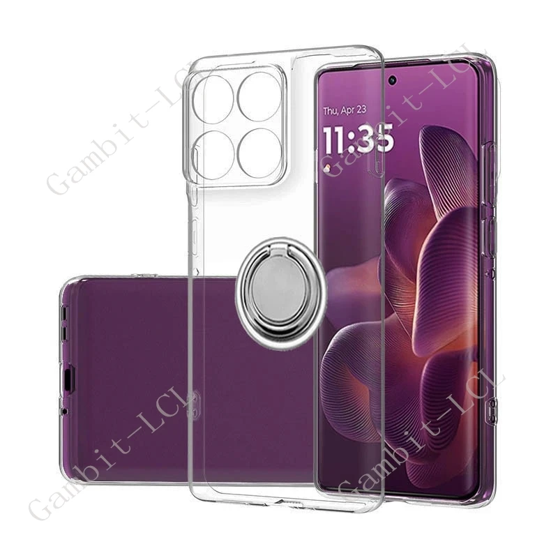 لموتورولا حافة 70 موتو X70 الهواء Edge70 X70Air MotoX70Air 2025 عودة حلقة حامل قوس جراب هاتف الهاتف الذكي بولي TPU غطاء ناعم #1