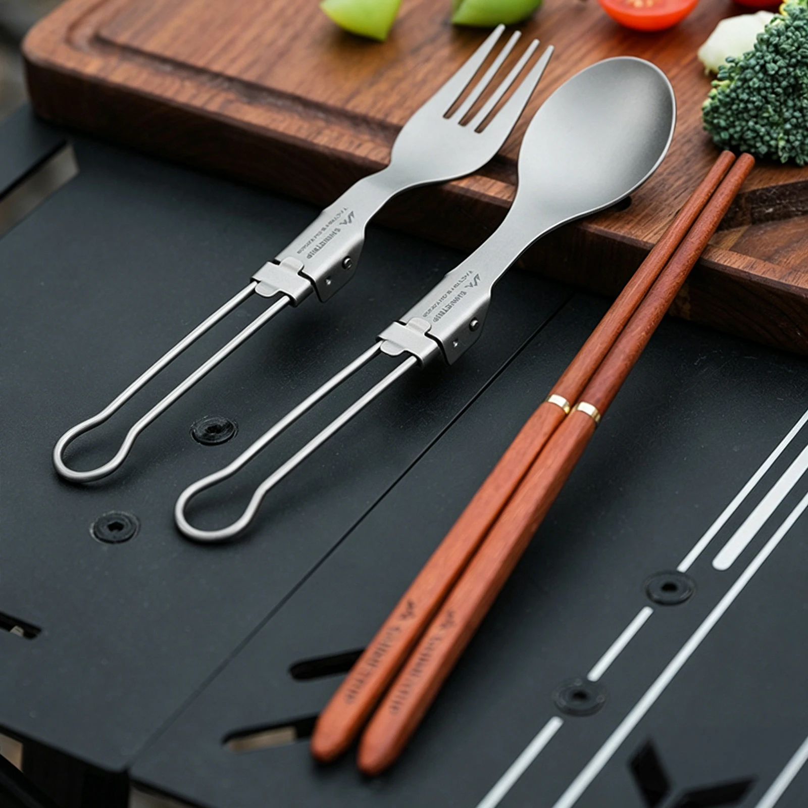 Titanium Camping Utensil Set C - Camping Cooking Knife Set 评论和价格