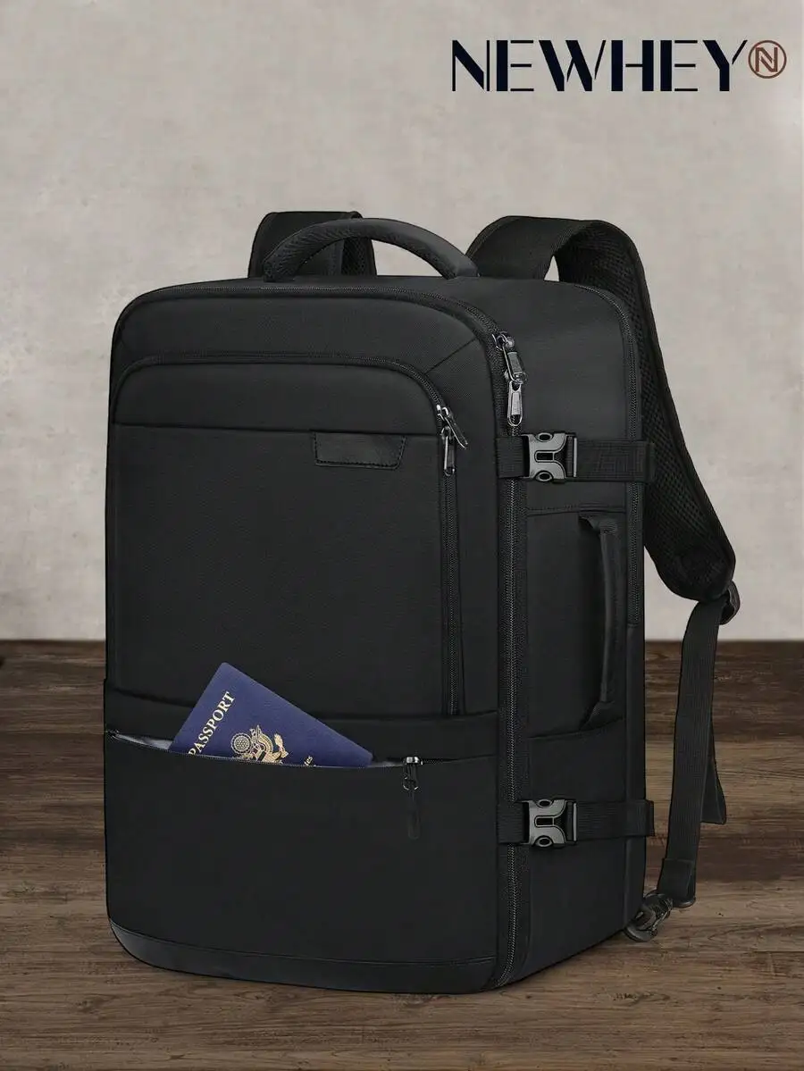 

Men's 40L Travel Laptop Backpack: Large 17.3" Water Resistant Carry-On for Business, College & Weekender Trips.