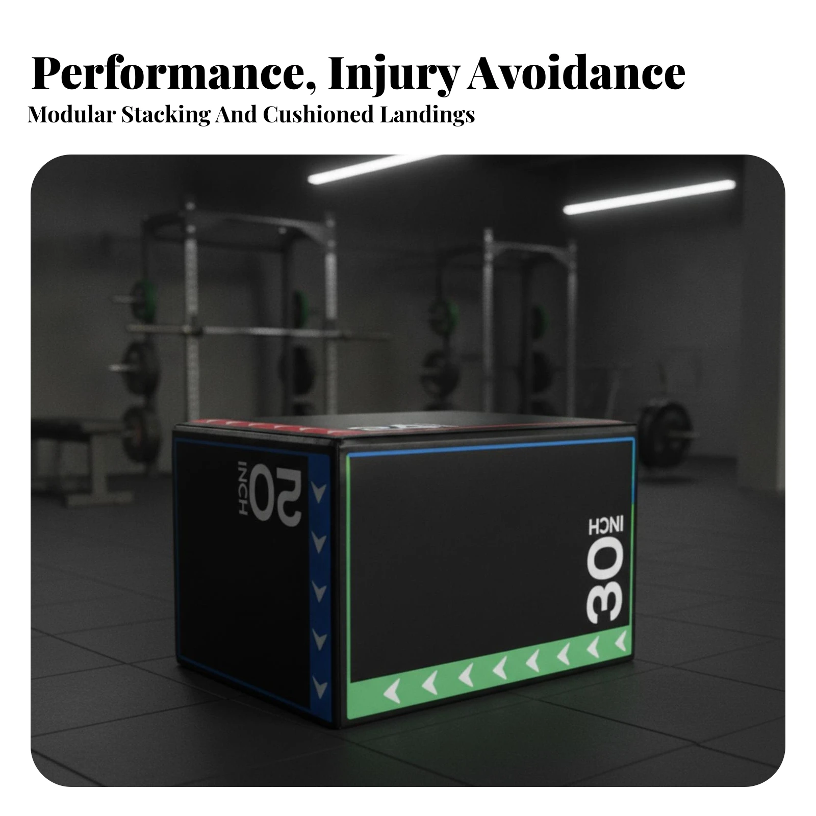 Foam Plyometric Jump Box Padded Plyometric Box Equipment High-Density Non-Slip for Athletes, Home Gym, Fitness Studio