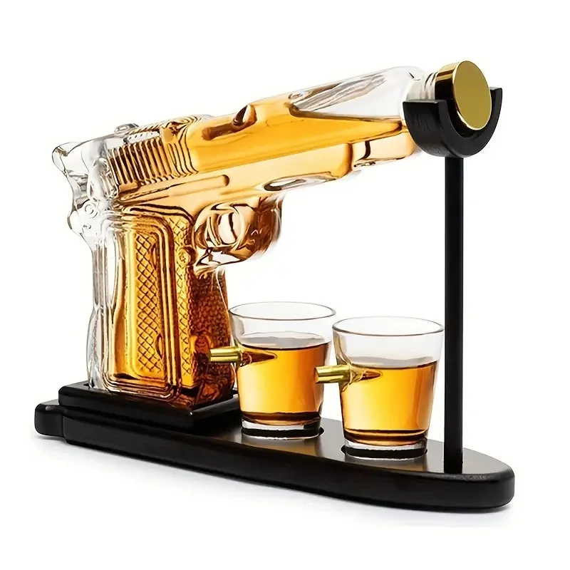 

A Set Of 230ml/7.78oz Whiskey Awakener And Mixer Set, with Two 50ml/1.69oz Whiskey Glasses, The Best Gift for Men And Fathers