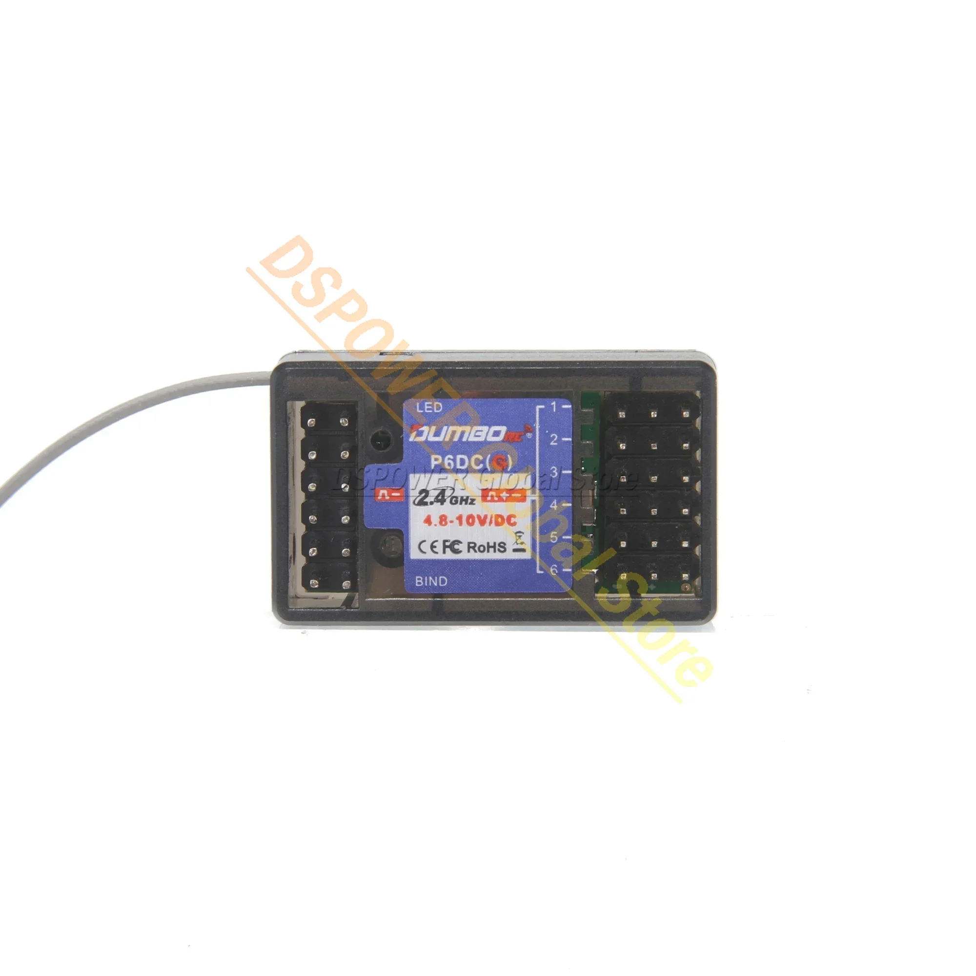DUMBORC P6DC P10FG P4FMG P6FG MINI Empfänger 4CH 6CH 10CH 10 Kanal Gyro 4,8-10 V Spannung Rückkehr für X4 X6 DDF-350 RC Auto Boot