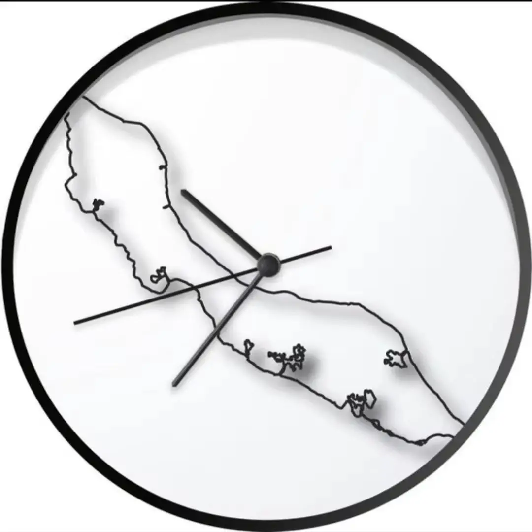 &c 60*60cm Promotional Manufacturers  Battery Operated Gift Round Cheap Quartz Custom Wall Clock Home Decor