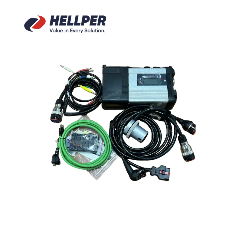Hellper MB Star C5 SD Connect Multiplexer 2 Engine Analyzer Car Diagnostic Scanner 2-Year Warranty SSD Software USB