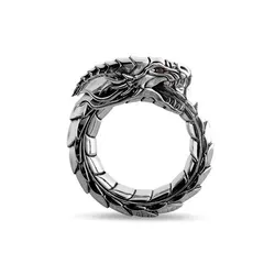 1pc Norse Mythology Dragon Nidhogg National Wind Amulet Ring Outdoor Edc Self Defense Ring