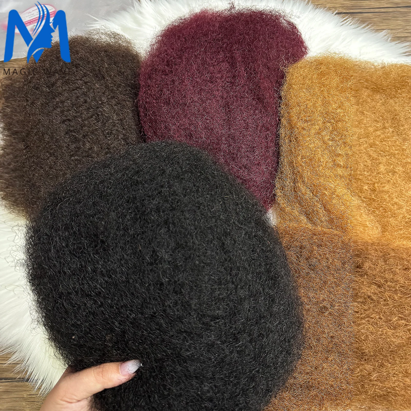 12-22inch QVR Afro Kinky Bulk Human Hair for Braiding 100% Human Hair Braiding Hair Extensions 50Gram/Pack Brazilian Hair Bulk