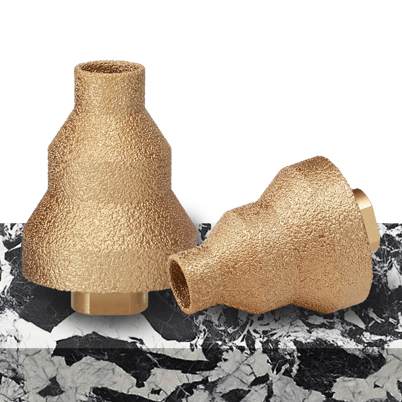 

M10 M14 Hex Shank Brazed Pagoda Drill Bit Brazed Diamond Tower Drill Tile Stone Rock Plate Drill Reaming Integrated Bit Tool