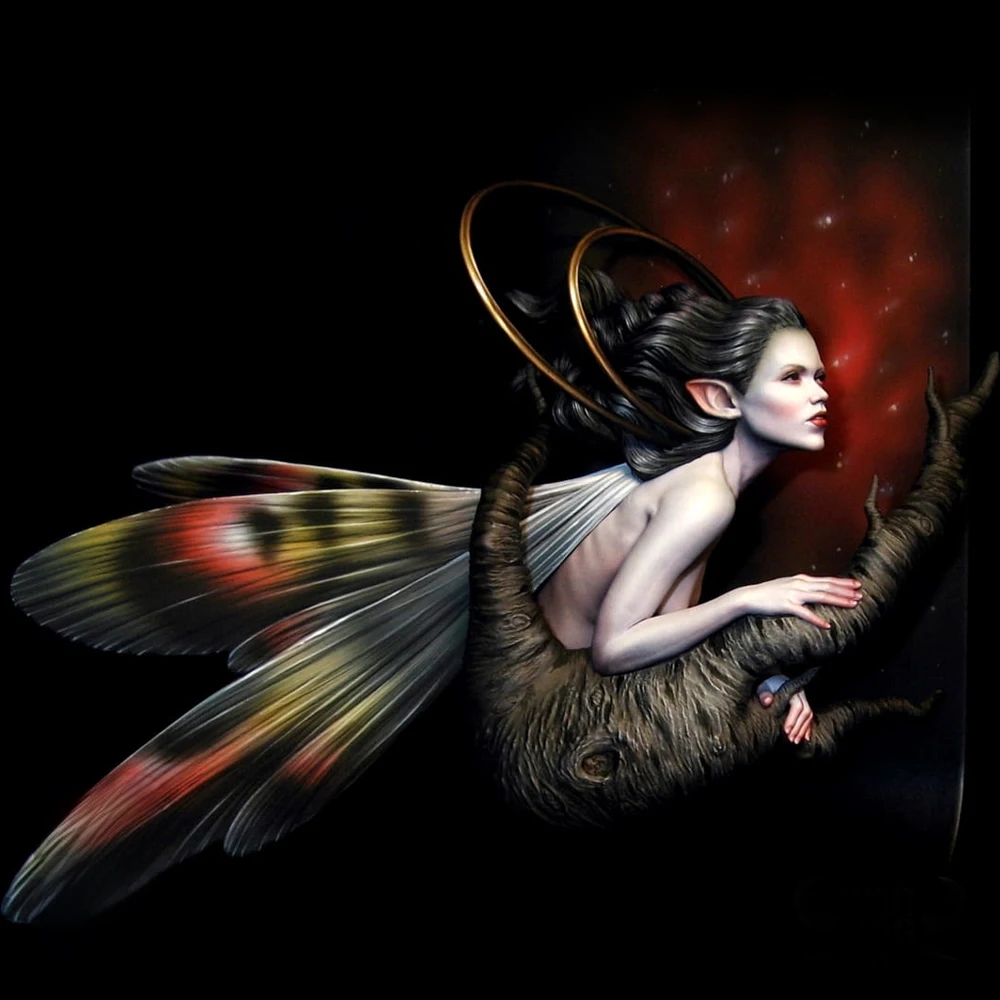 1/10 تساقط الثلوج، GK، تمثال نصفي من الراتنج، موضوع خيالي، مجموعة غير مجمعة وغير مطلية