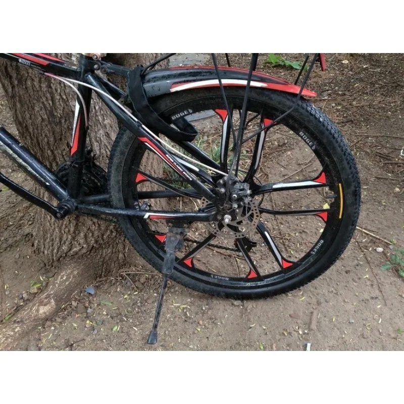 High Quality 24/26/27 Inch Bearing Magnesium Alloy Integrated Wheel, Mountain Ten-leaf Bare Wheel