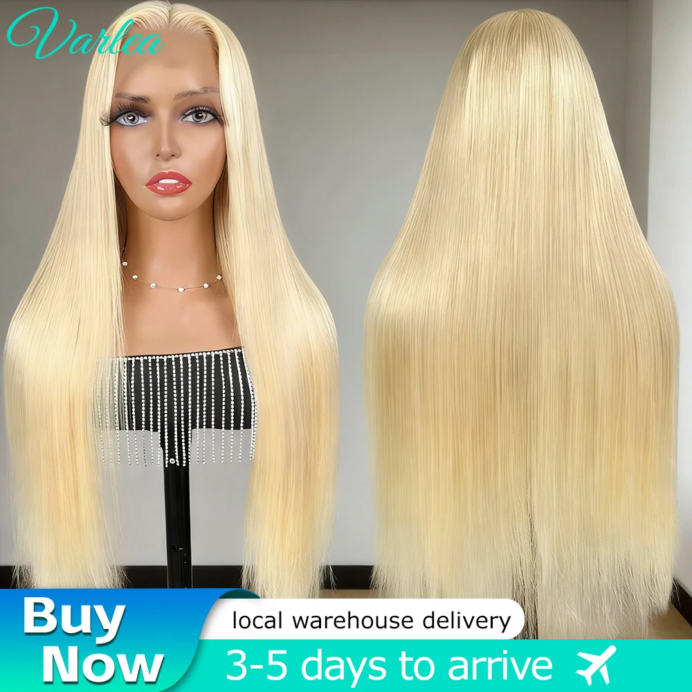 

38-дюймовый светлый парик 613 HD с прозрачной кружевной передней частью 13x4, прямой парик из натуральных человеческих волос с предварительно вычесанной линией роста волос