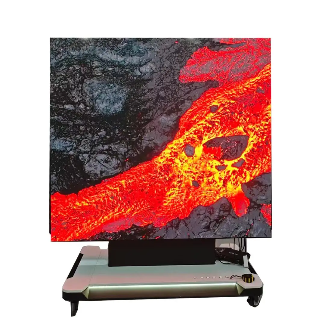 Vertical Lifting Folding LED Poster Stand Indoor TFT Digital Advertising Display Screen