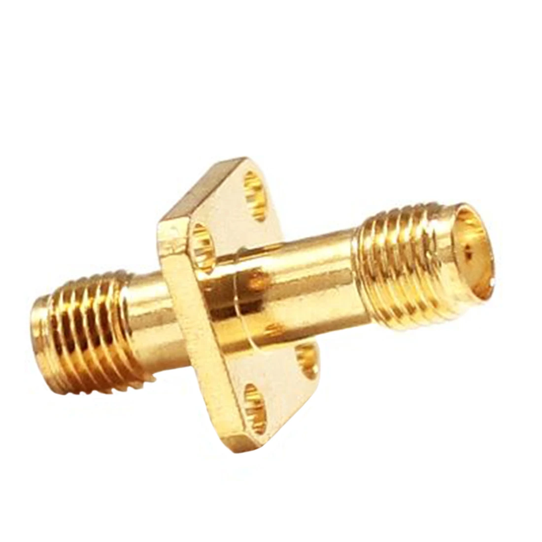 1pc SMA Female Switch Jack RF Coax Adapter Convertor 4-Hole Panel Mount Flange Long Type Goldplated New Wholesale