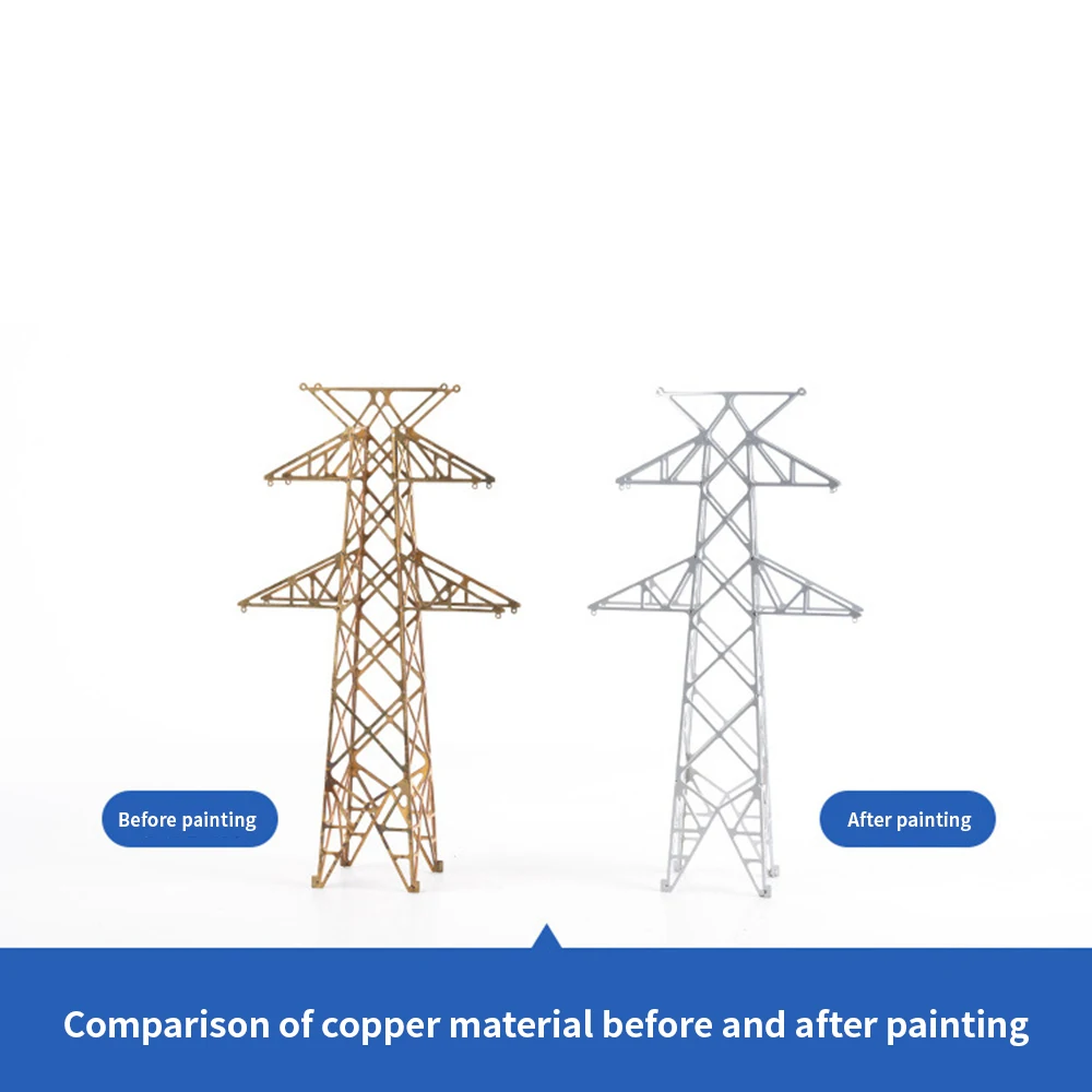 Diorama Model Power Transmission Tower Model City Builiding Scene Display Model Tensioning Tower Building Model Accessory