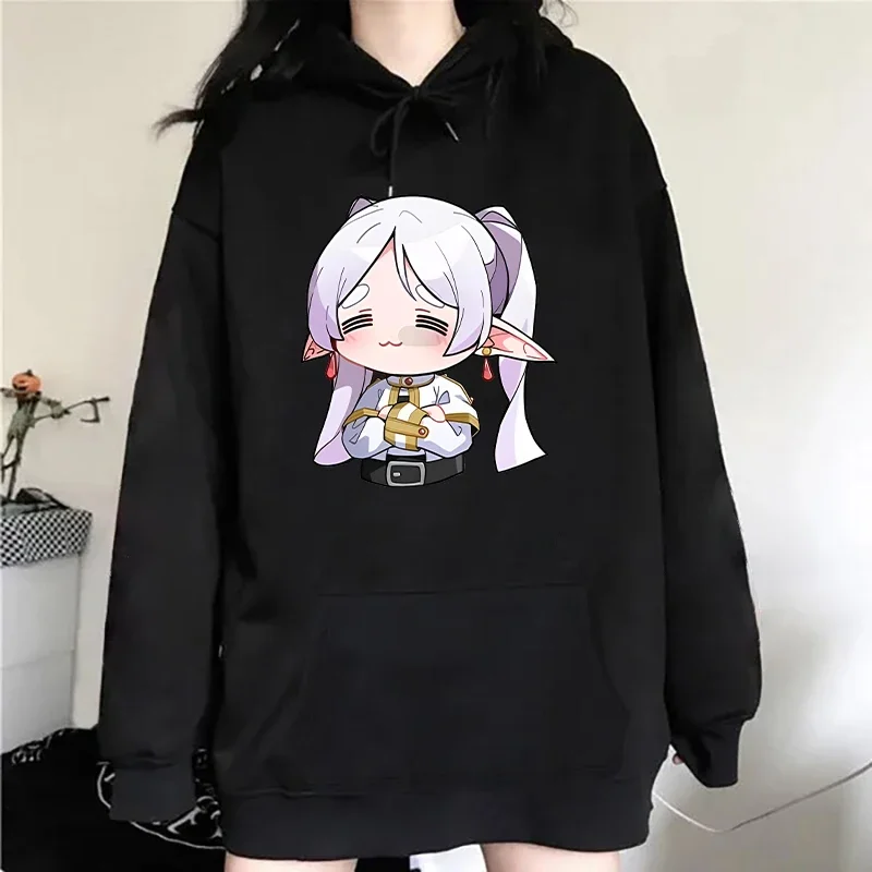 

Funny Anime Frieren Print Hoodie Fashion Ladies Casual Pullover Hoodies Women's Sweatshirts Streetwear Casual Y2k Clothing Tops