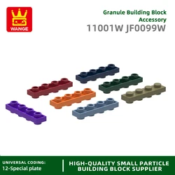Wange147Pcs/lot 11001W 1x4 Bidirectional Short 4holes on Both Sides Building Block Moc Color Accessories Compatible with Brick