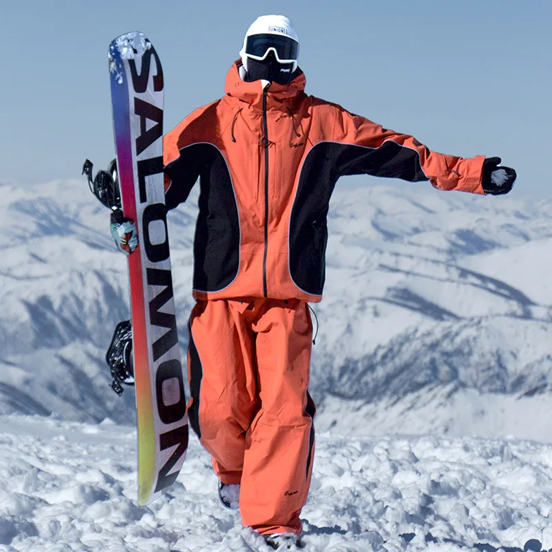 

Winter Hooded Jacket Pants Warm Women Snow Suit Outdoor Sport Mountain Man Ski Sets Motorcycle Waterproof Male Snowboard Costume