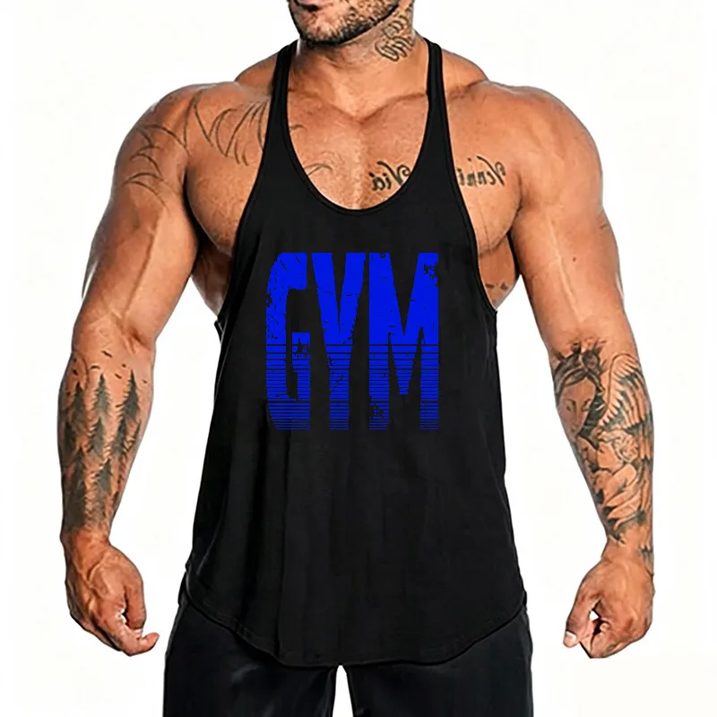 Men's Running Vests Quick Dry Sleeveless Racerback Tank Tops Breathable Lightweight Solid Color For Men Sport