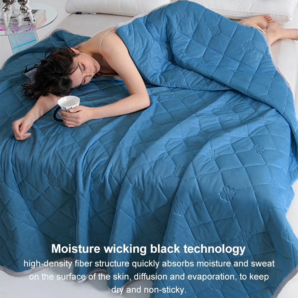 Summer Air Condition Comforter Soft Lightweight Comforter Breathable Cool Comforter for Hot Sleepers and Night Sweats