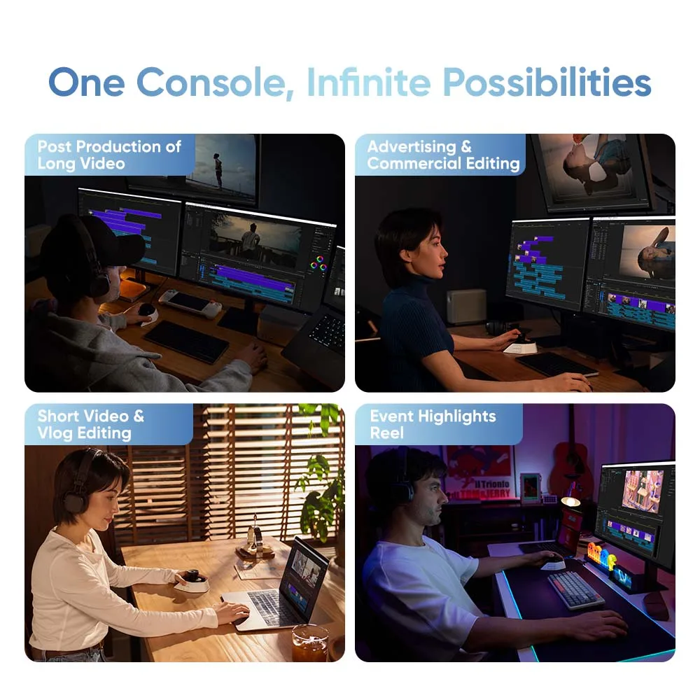 XPPen Pilot Pro Editing Console|Bluetooth 5.4|Joystick|100+ Shortcuts