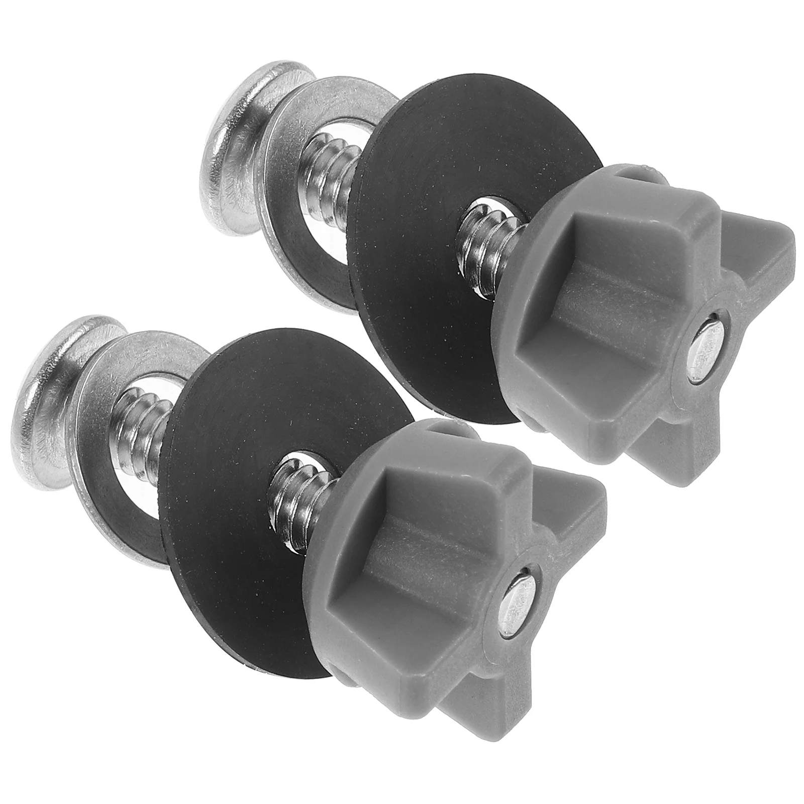 

2Pcs Toilet Seat Screws Replacement Durable Fixing Screws for Toilet Seat Covers Repair Parts Push-on Bolt Caps