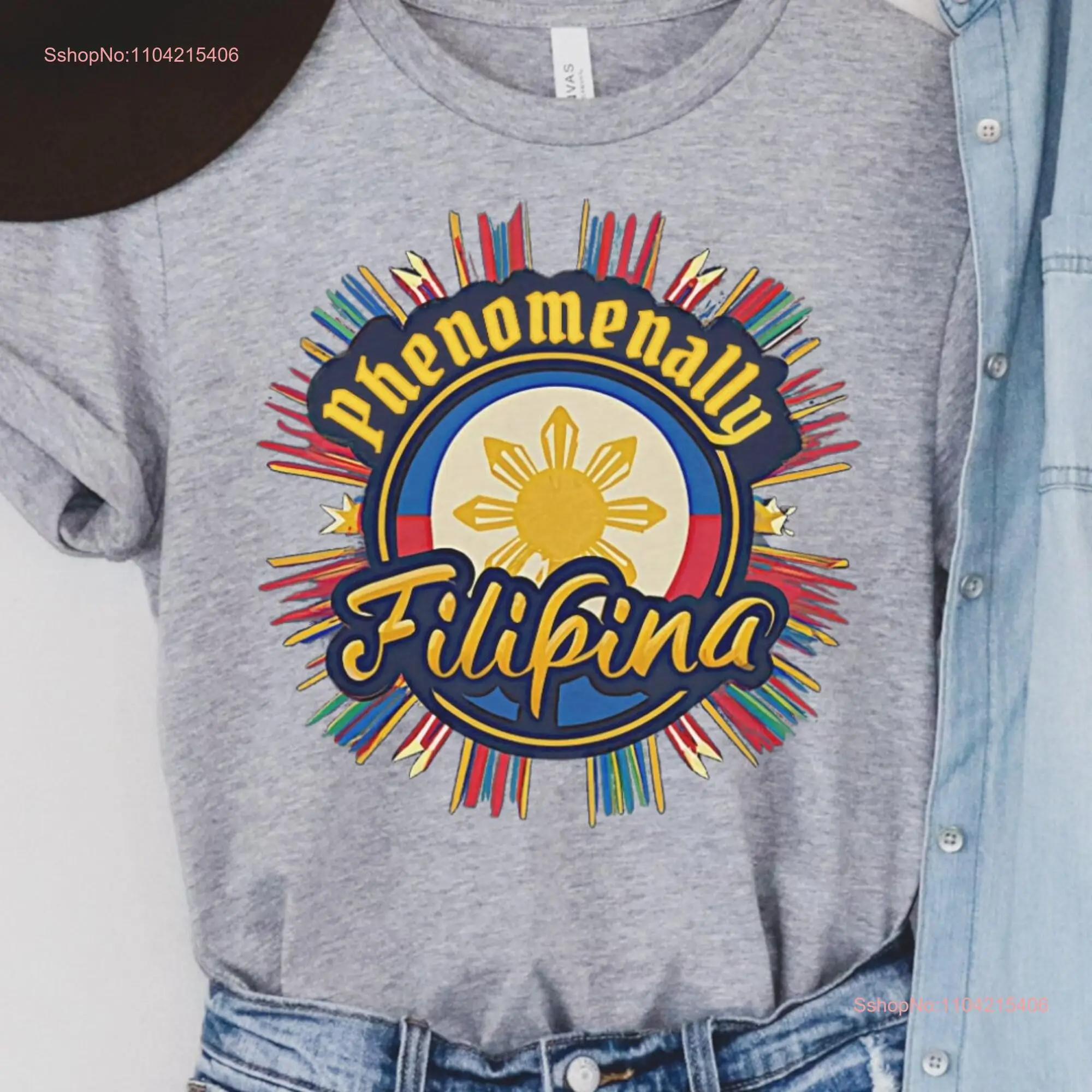 Phenomenally Filipina T Shirt Clothes Cute Pinay for Filipino Pride Philippines Pinoy long or short sleeves