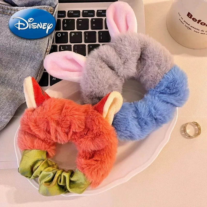 

Disney Zootopia Headband Judy Cartoon Cute Girl Autumn Winter Exquisite Hair Decoration Hair Rope Creative Wrist Decoration Gift