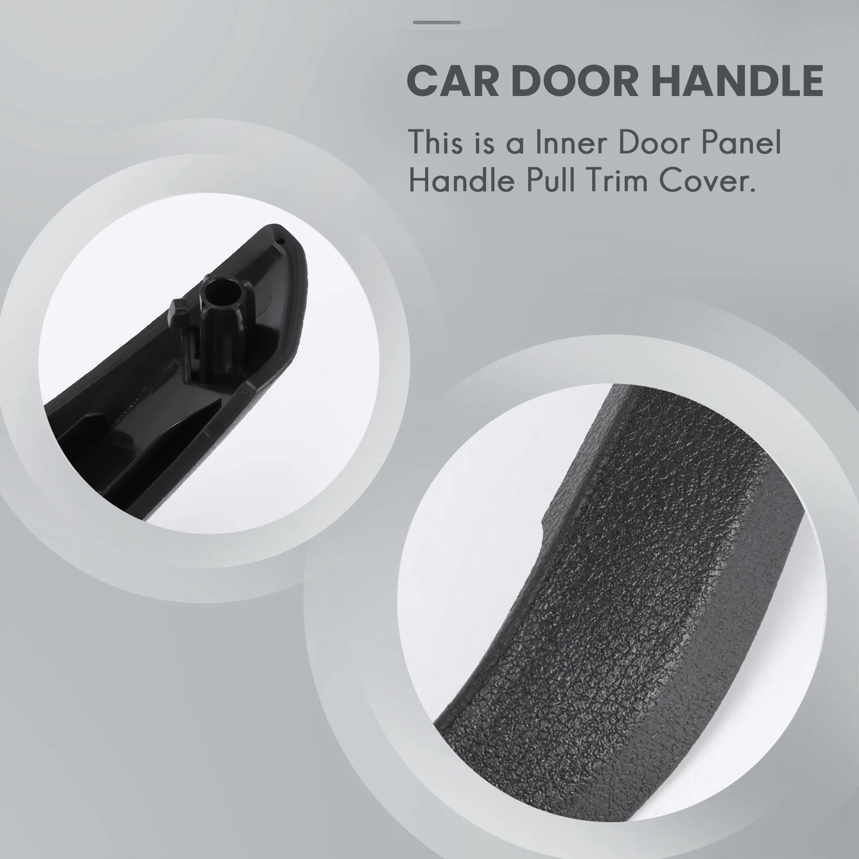 자동차 왼쪽 오른쪽 내부 문짝 핸들 커버, BMW X1 E84 2010-2016 블랙