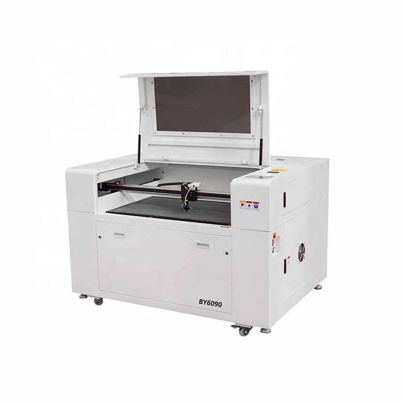 

economical hot sale 0.6*0.9m BY6090 80W co2 laser engraving cutting machine with wide application field