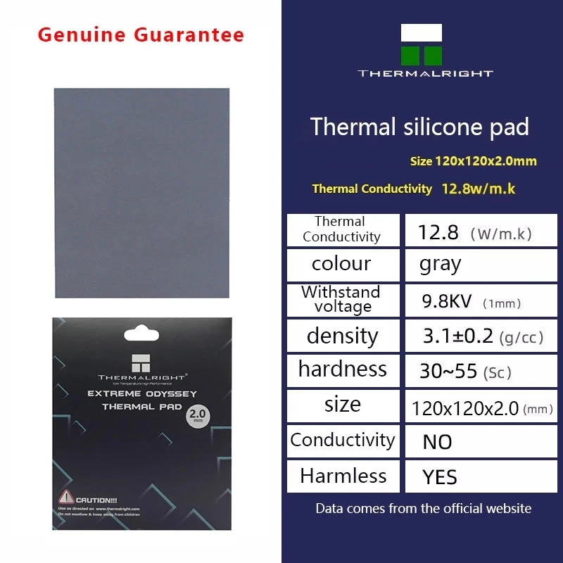 Thermalright – coussin thermique ODYSSEY en Silicone, Dissipation de la chaleur, carte graphique CPU/GPU, carte mère, coussin de graisse en Silicone