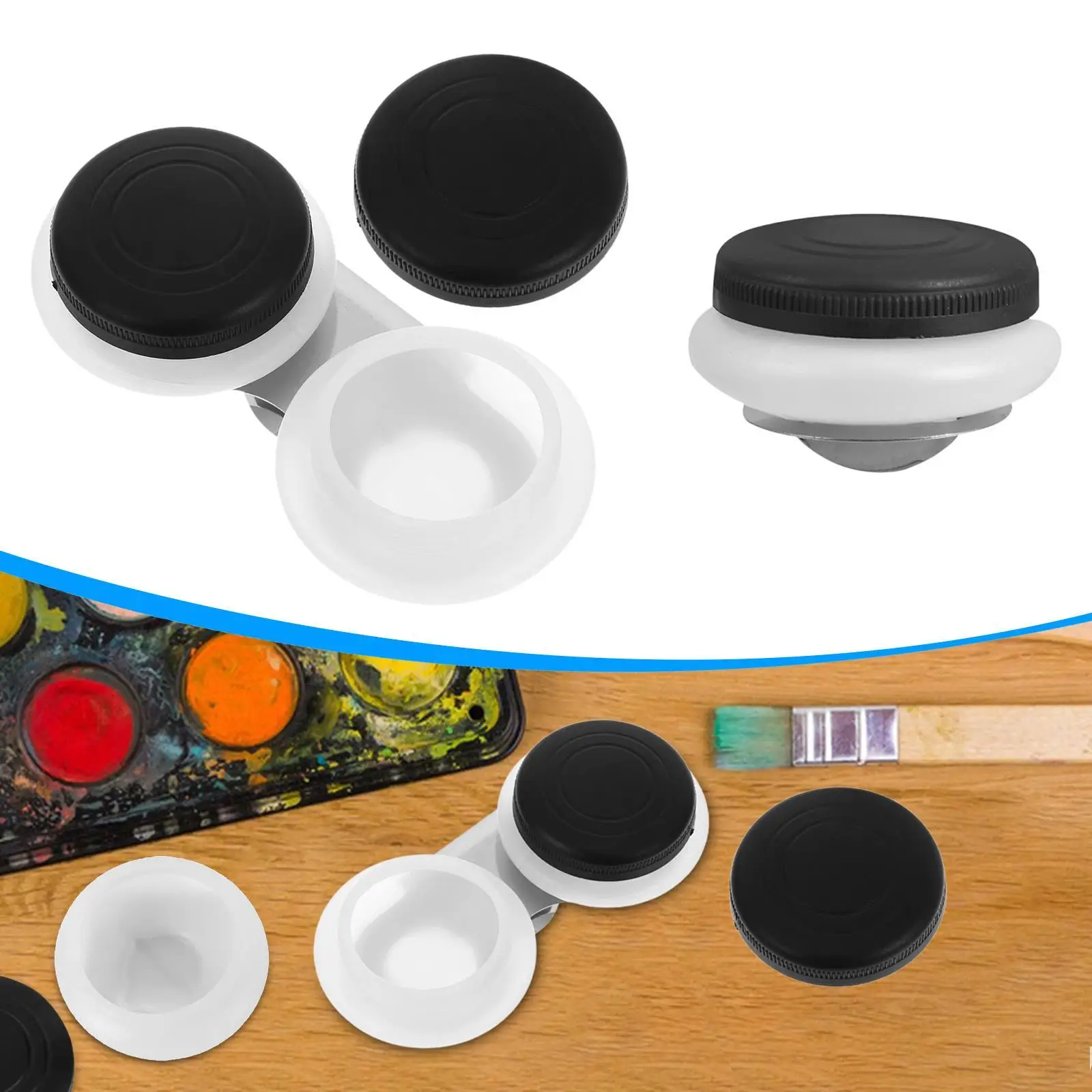 

Clip on Palette Cup Oil Paint Dipper Cup for Acrylic Artists Professionals