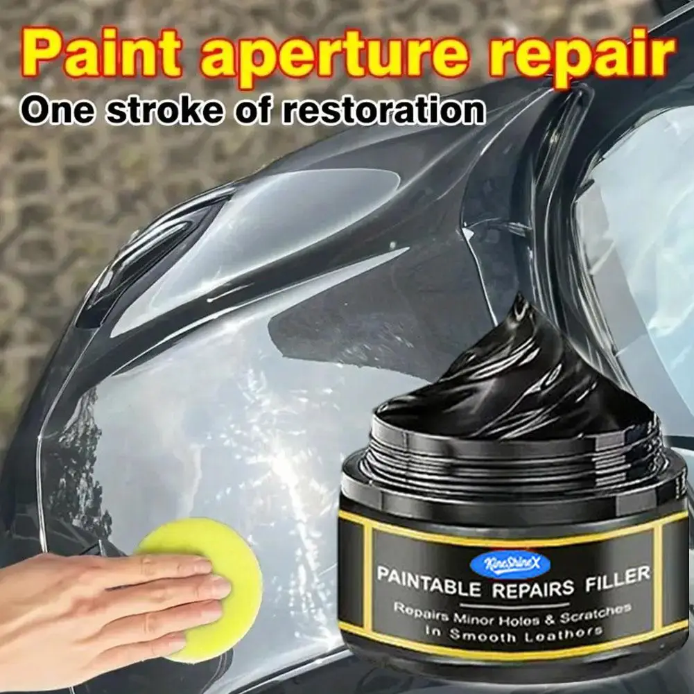 Car Steering Wheel Restoration Paste Black Plastic Coating Enhanced Gloss Restore Cracks Remove Scratches Oxidation Repair Cream